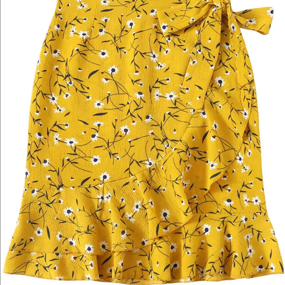 Floral Ruffle Skirt